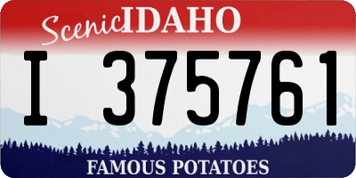 ID license plate I375761