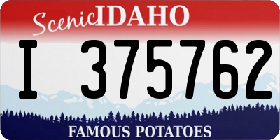 ID license plate I375762