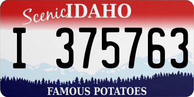 ID license plate I375763
