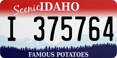 ID license plate I375764