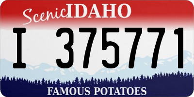 ID license plate I375771