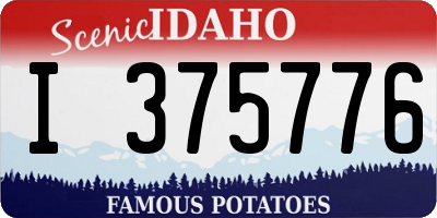 ID license plate I375776