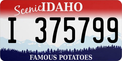 ID license plate I375799
