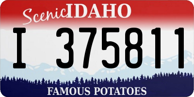 ID license plate I375811