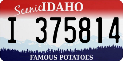 ID license plate I375814
