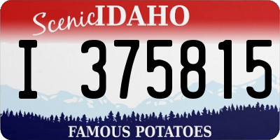 ID license plate I375815