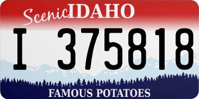ID license plate I375818