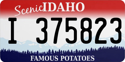 ID license plate I375823