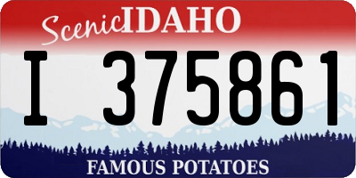 ID license plate I375861