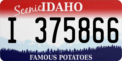 ID license plate I375866