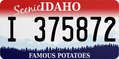 ID license plate I375872