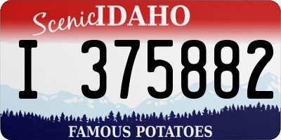 ID license plate I375882
