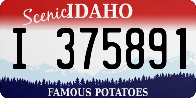 ID license plate I375891