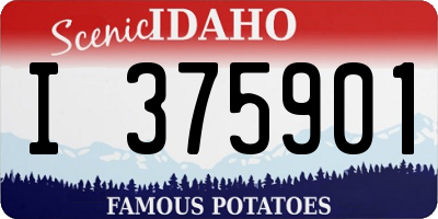 ID license plate I375901