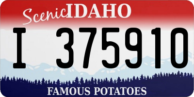 ID license plate I375910