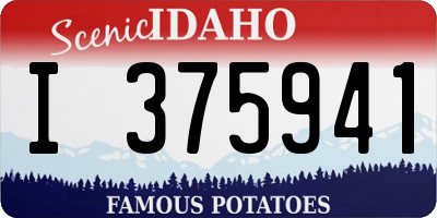 ID license plate I375941