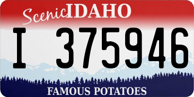 ID license plate I375946