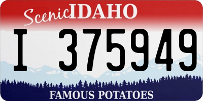 ID license plate I375949
