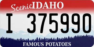 ID license plate I375990