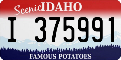 ID license plate I375991