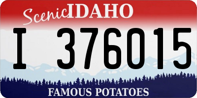 ID license plate I376015