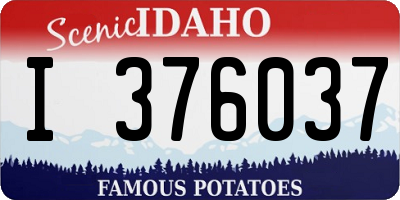 ID license plate I376037