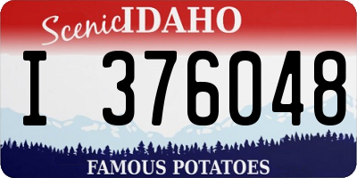 ID license plate I376048