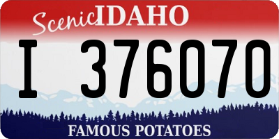 ID license plate I376070