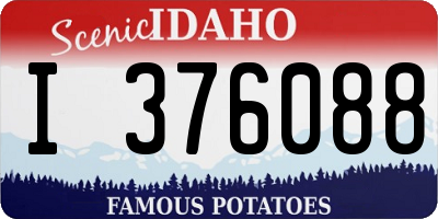 ID license plate I376088