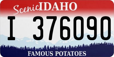 ID license plate I376090