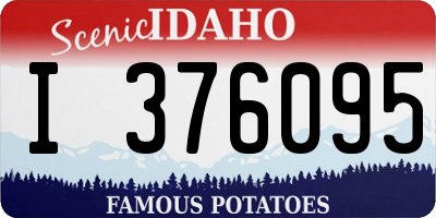 ID license plate I376095