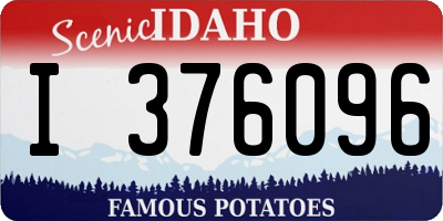 ID license plate I376096