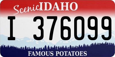 ID license plate I376099