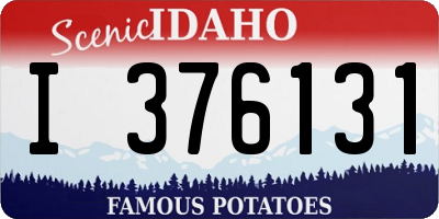 ID license plate I376131