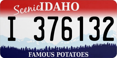 ID license plate I376132