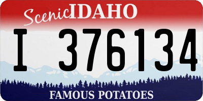 ID license plate I376134