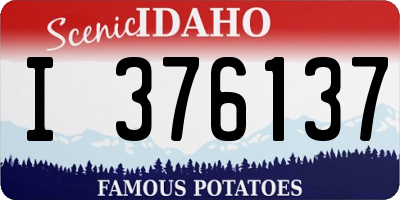 ID license plate I376137