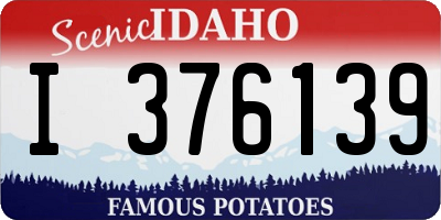 ID license plate I376139