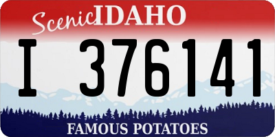 ID license plate I376141