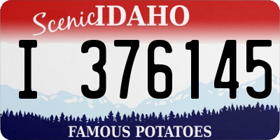 ID license plate I376145