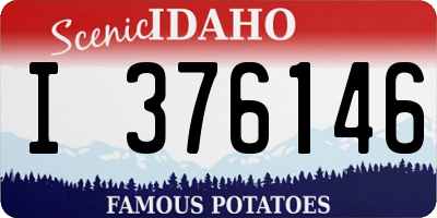 ID license plate I376146