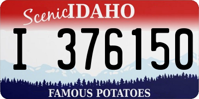 ID license plate I376150