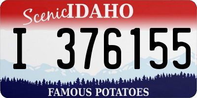 ID license plate I376155