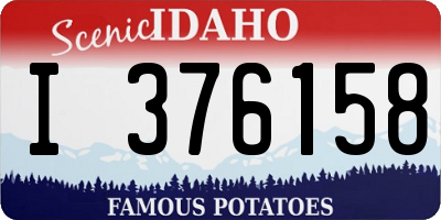 ID license plate I376158