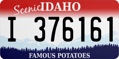 ID license plate I376161