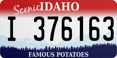ID license plate I376163