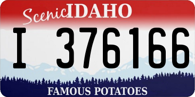 ID license plate I376166