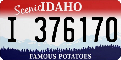 ID license plate I376170