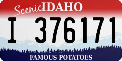 ID license plate I376171