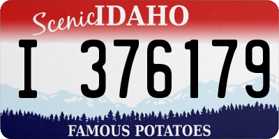 ID license plate I376179